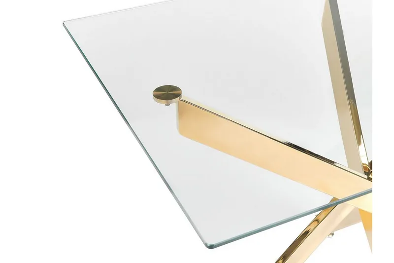 Vincenzo Matbord 70x120 cm - Transparent/Guld - Möbler - Matplats - Matbord & köksbord