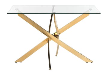 Vincenzo Matbord 70x120 cm - Transparent/Guld - Möbler - Matplats - Matbord & köksbord