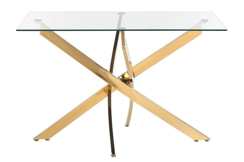 Vincenzo Matbord 70x120 cm - Transparent/Guld - Möbler - Matplats - Matbord & köksbord