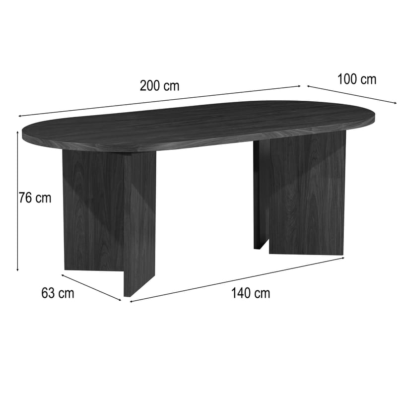 Wigan Matbord Oval 200x100 cm - Ek - Möbler - Matplats - Matbord & köksbord