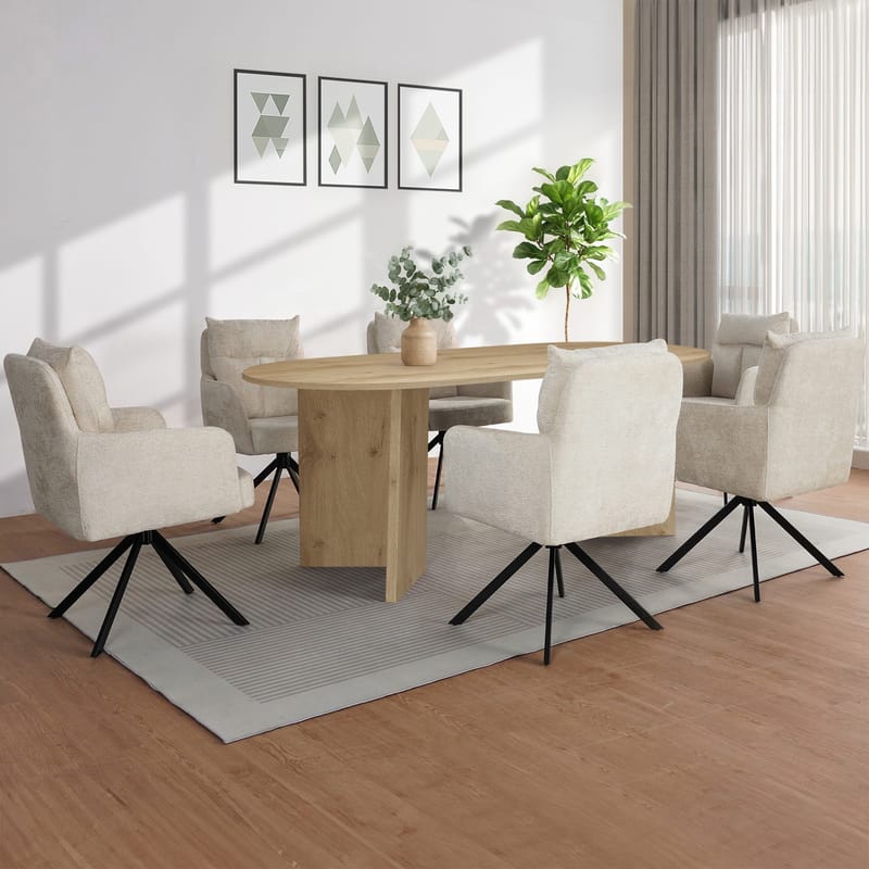 Wigan Matbord Oval 200x100 cm - Ek - Möbler - Matplats - Matbord & köksbord