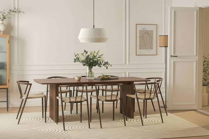 Winston Matstol - Beige / Metallben Rökt ek - Möbler - Matplats - Matstol & köksstol