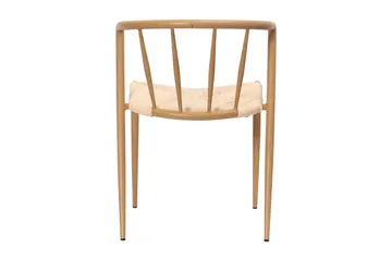 Winston Matstol & Köksstol med Rottingutseende och Metallben i Ekutseende - Beige - Möbler - Matplats - Matstol & köksstol