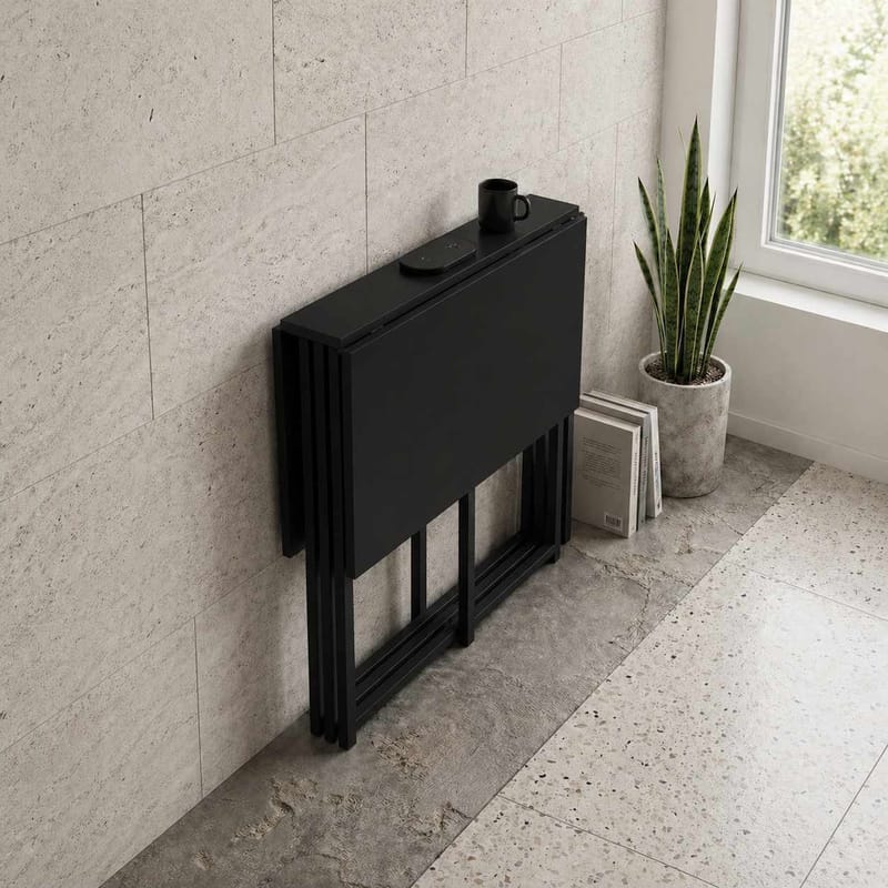 Xenor Fällbord 90x75x80 cm - Svart - Möbler - Matplats - Klaffbord