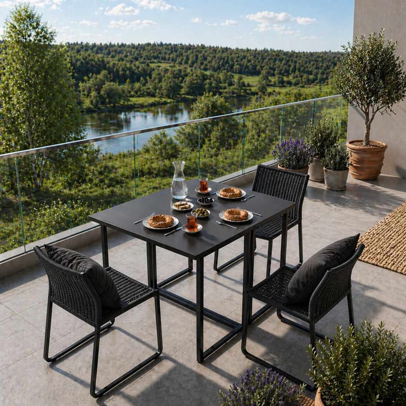Xenor Fällbord 90x75x80 cm - Svart - Möbler - Matplats - Klaffbord