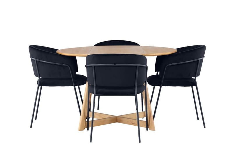 Yakidon Matbord 120 cm med 4 Selma Matstol - Möbler - Matplats - Matgrupp & matbord med stolar