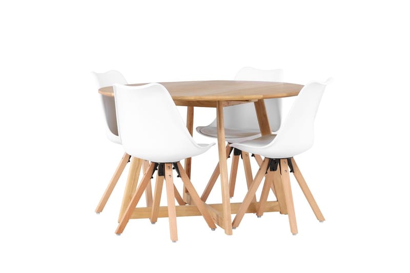 Yakidon Matbord 120 cm med 4 Zeno Matstol - Möbler - Matplats - Matgrupp & matbord med stolar