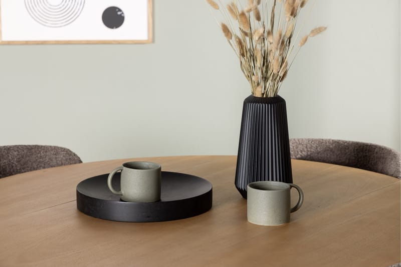 Yakidon Matgrupp 120 cm Rund med 4 Modesto stolar - Brun - Möbler - Matplats - Matgrupp & matbord med stolar