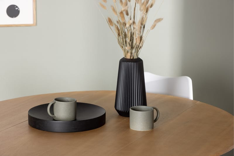 Yakidon Matgrupp  120 cm Rund med 4 Zeno stolar - Brun - Möbler - Matplats - Matgrupp & matbord med stolar