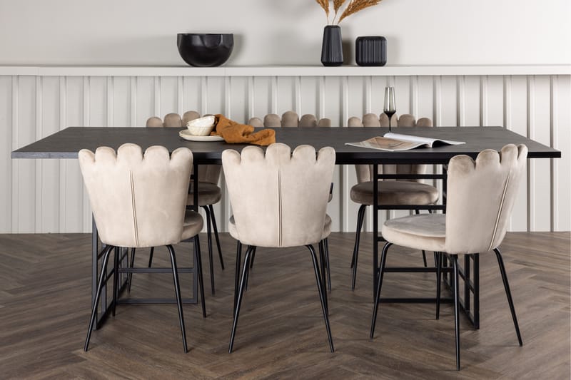 Ystad Matgrupp  220 cm Rektangulär med 6 Limhamn stolar - Möbler - Matplats - Matgrupp & matbord med stolar