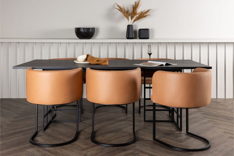 Ystad Matgrupp  220 cm Rektangulär med 6 Simrishamn stolar - Möbler - Matplats - Matgrupp & matbord med stolar