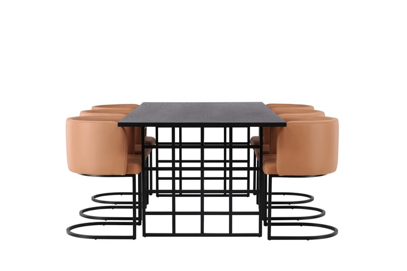 Ystad Matgrupp  220 cm Rektangulär med 6 Simrishamn stolar - Möbler - Matplats - Matgrupp & matbord med stolar