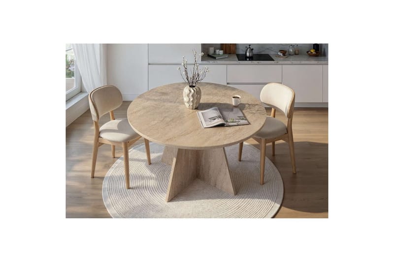 Zalen Matbord 120 cm - Beige - Möbler - Matplats - Matbord & köksbord