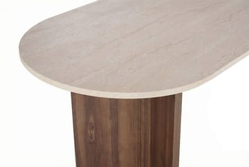 Zalen Matbord 120x75x120 cm - Travertine Walnut - Möbler - Matplats - Matbord & köksbord
