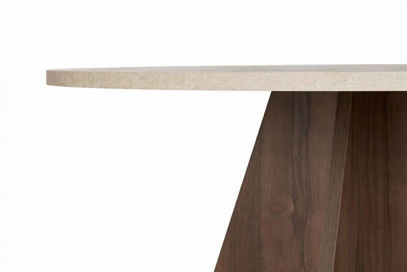 Zalen Matbord 120x75x120 cm - Travertine Walnut - Möbler - Matplats - Matbord & köksbord