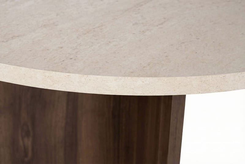 Zalen Matbord 120x75x120 cm - Travertine Walnut - Möbler - Matplats - Matbord & köksbord