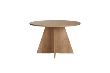 Zalen Runt Matbord 120 cm med Trä- och Ekutseende - Brun - Möbler - Matplats - Matbord & köksbord