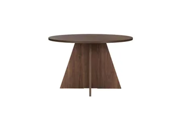Zalen Runt Matbord 120 cm med Trä- och Valnötsutseende - Brun - Möbler - Matplats - Matbord & köksbord