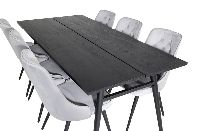 Zenazmi Matbord 195 cm med 6 st Valera Lyx Sammetstol - Möbler - Matplats - Matgrupp & matbord med stolar