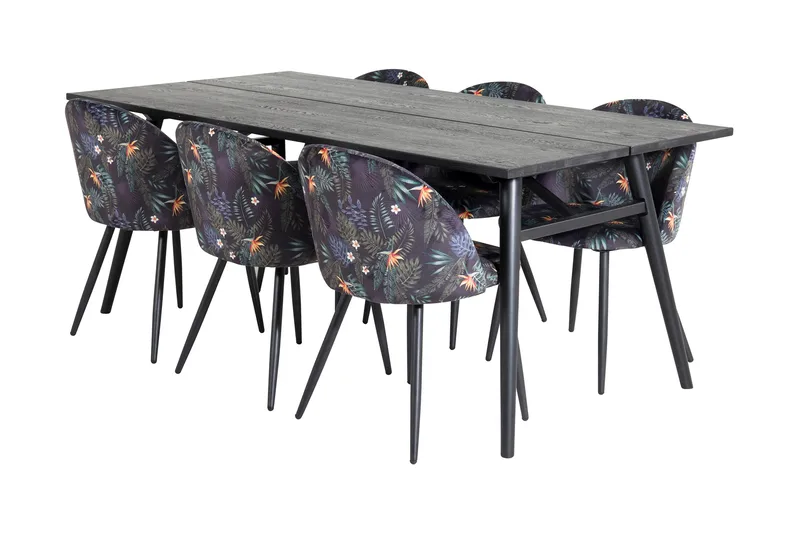 Zenazmi Matgrupp 195 cm + 6 Sedavi Matstolar