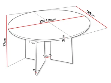 Zeyrin Matbord 120 cm Rund - Brun - Möbler - Matplats - Matbord & köksbord