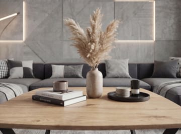 Zorlen Kvadratiskt soffbord 75x75 cm med eklook - ek-look svart - Möbler - Matplats - Matbord & köksbord