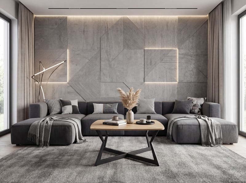 Zorlen Kvadratiskt soffbord 75x75 cm med eklook - ek-look svart - Möbler - Matplats - Matbord & köksbord