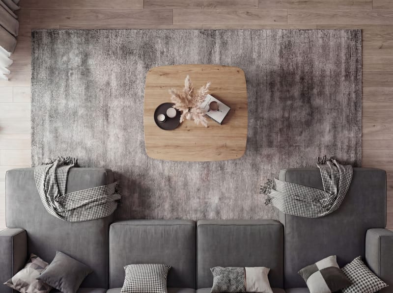 Zorlen Kvadratiskt soffbord 75x75 cm med eklook - ek-look svart - Möbler - Matplats - Matbord & köksbord