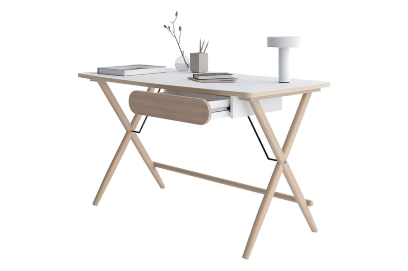 Aditiya Skrivbord 67x135 cm - Vit - Möbler - Hemmakontor - Skrivbord