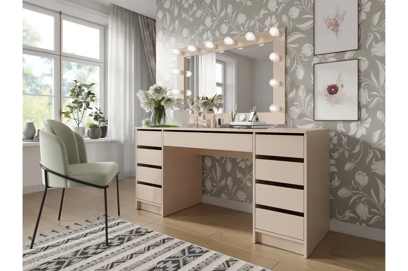 Adrash Skrivbord 55x154 cm - Beige - Möbler - Hemmakontor - Skrivbord