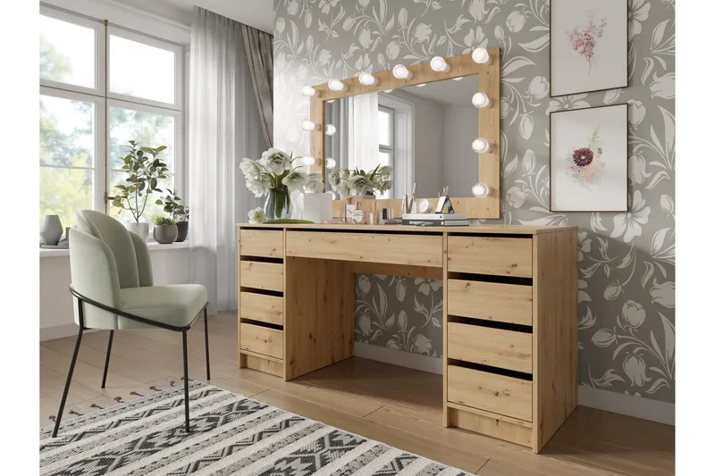 Adrash Skrivbord 55x154 cm - Brun - Möbler - Hemmakontor - Skrivbord