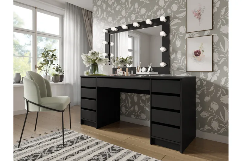 Adrash Skrivbord 55x154 cm - Svart - Möbler - Hemmakontor - Skrivbord