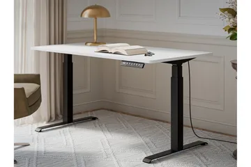 Adrianah Skrivbord 80x150 cm - Vit/Svart - Möbler - Hemmakontor - Skrivbord