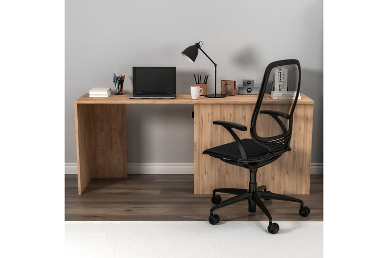 Akser Skrivbord 47x180 cm - Brun/Antracit - Möbler - Hemmakontor - Skrivbord