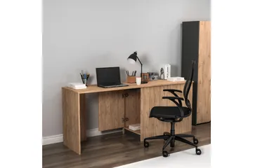 Akser Skrivbord 47x180 cm - Brun/Antracit - Möbler - Hemmakontor - Skrivbord