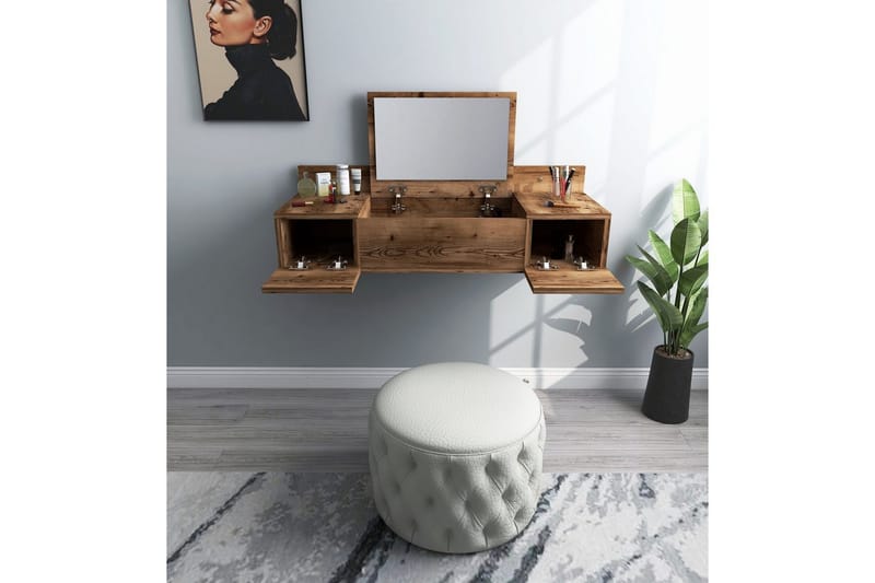 Andifli Sminkbord 100 cm - Brun - Möbler - Hemmakontor - Skrivbord