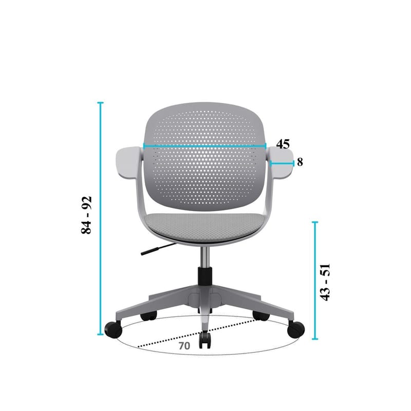 Astven Kontorsstol - Grå - Möbler - Hemmakontor - Kontorsstol