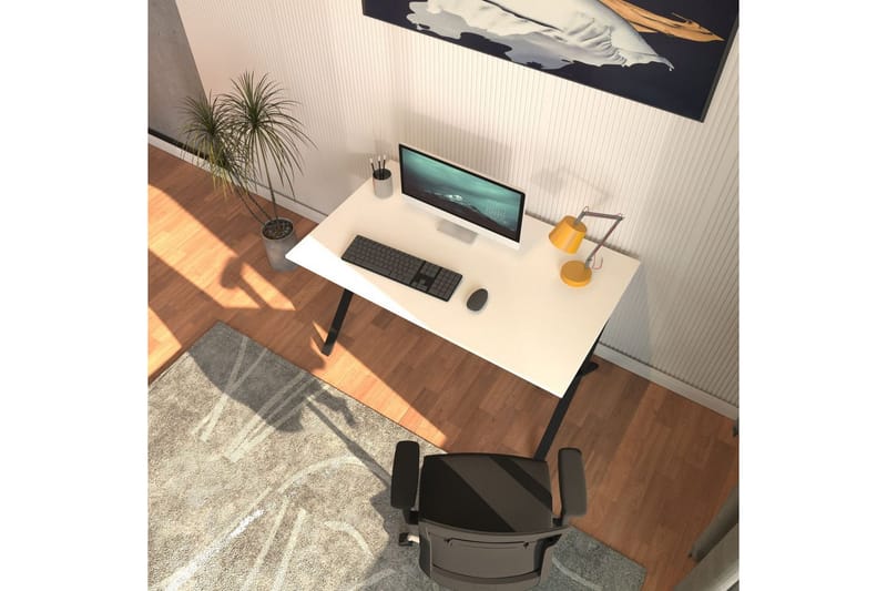 Athodna Skrivbord 70x120 cm - Svart/Vit - Möbler - Hemmakontor - Skrivbord