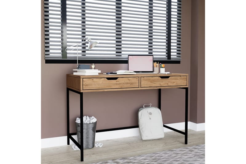 Atlas Skrivbord 55x120 cm - Brun - Möbler - Hemmakontor - Skrivbord