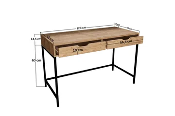 Atlas Skrivbord 55x120 cm - Brun - Möbler - Hemmakontor - Skrivbord
