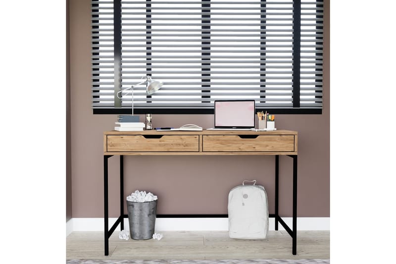 Atlas Skrivbord 55x120 cm - Brun - Möbler - Hemmakontor - Skrivbord
