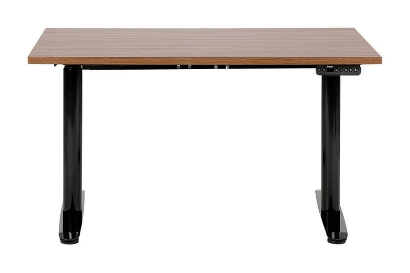 Banner Skrivbord 72x120 cm - Mörkt trä/Svart - Möbler - Hemmakontor - Skrivbord