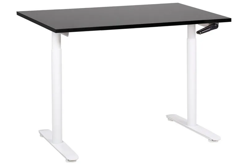 Banner Skrivbord 72x120 cm, Svart/Vit