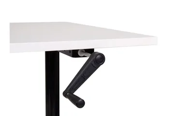 Banner Skrivbord 72x120 cm - Vit/Svart - Möbler - Hemmakontor - Skrivbord