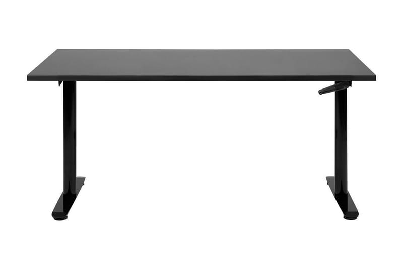 Banner Skrivbord 72x160 cm i Trä med Metallunderrede - Svart - Möbler - Hemmakontor - Skrivbord