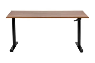 Banner Skrivbord 72x160 cm - Mörkt trä/Svart - Möbler - Hemmakontor - Skrivbord