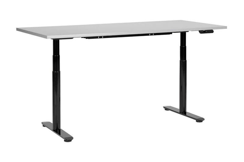 Banner Skrivbord 80x180 cm, Grå/Svart