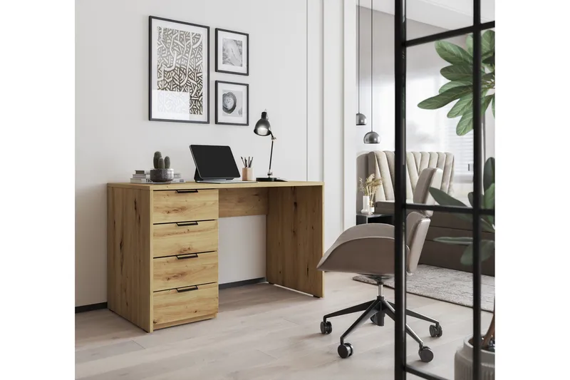 Barold Skrivbord 120x60 cm - Brun - Möbler - Hemmakontor - Skrivbord