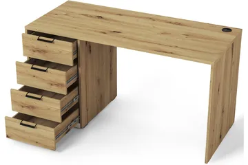 Barold Skrivbord 140x60 cm - Brun - Möbler - Hemmakontor - Skrivbord