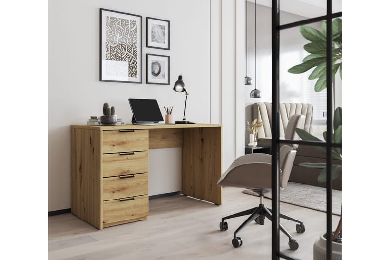 Barold Skrivbord 140x60 cm - Brun - Möbler - Hemmakontor - Skrivbord